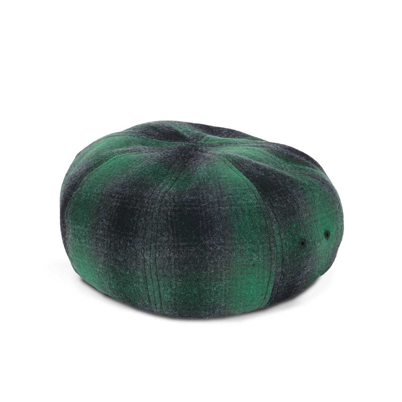 BERET / OMBRE CHECK / GREEN & BLACK