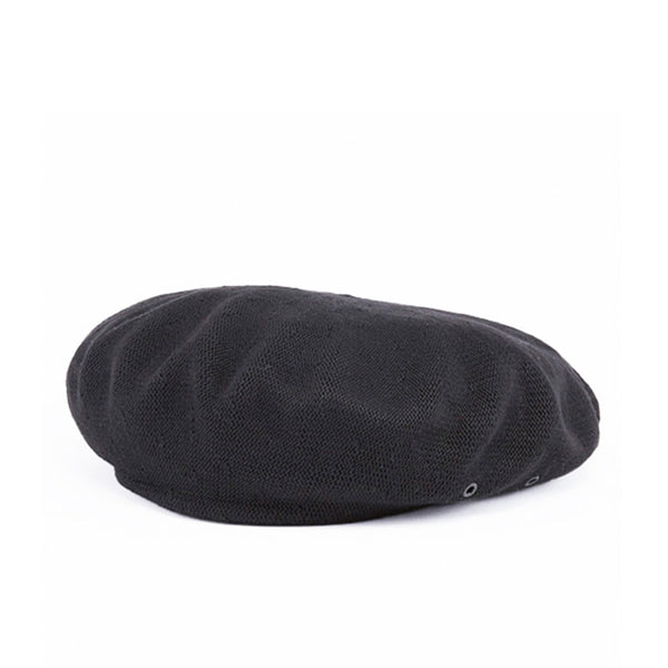 BERET / SOLID COTTON / BLACK