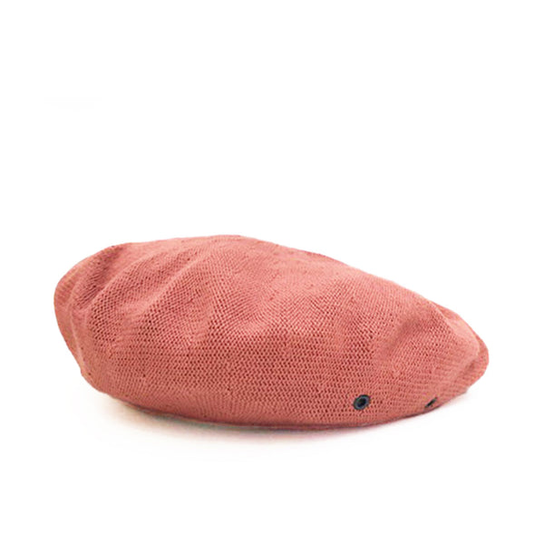BERET / SOLID COTTON / BRICK