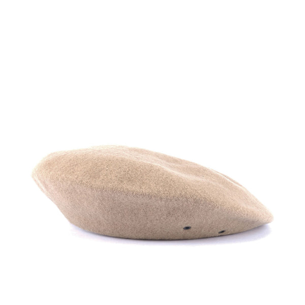 BERET / SOLID WOOL / BEIGE