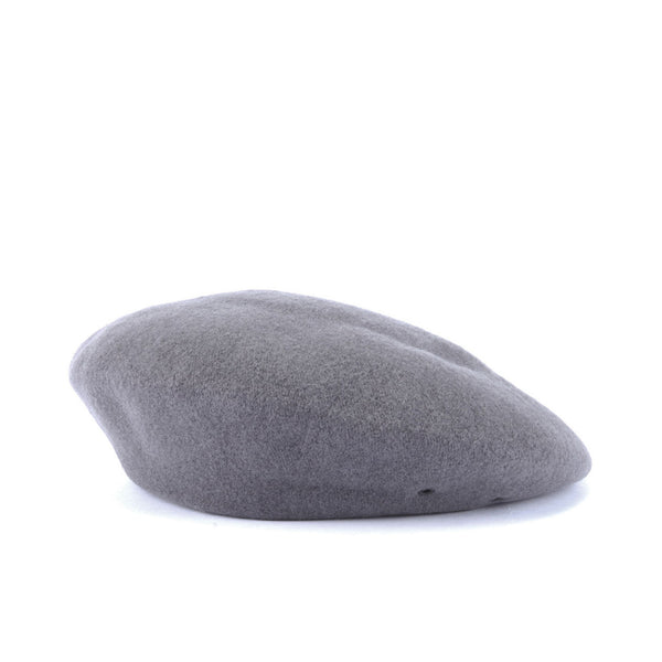 BERET / SOLID WOOL / GRAY