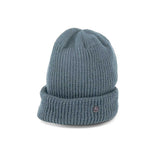 CUFF KNIT CAP / RIB KNIT / GRAY BLUE