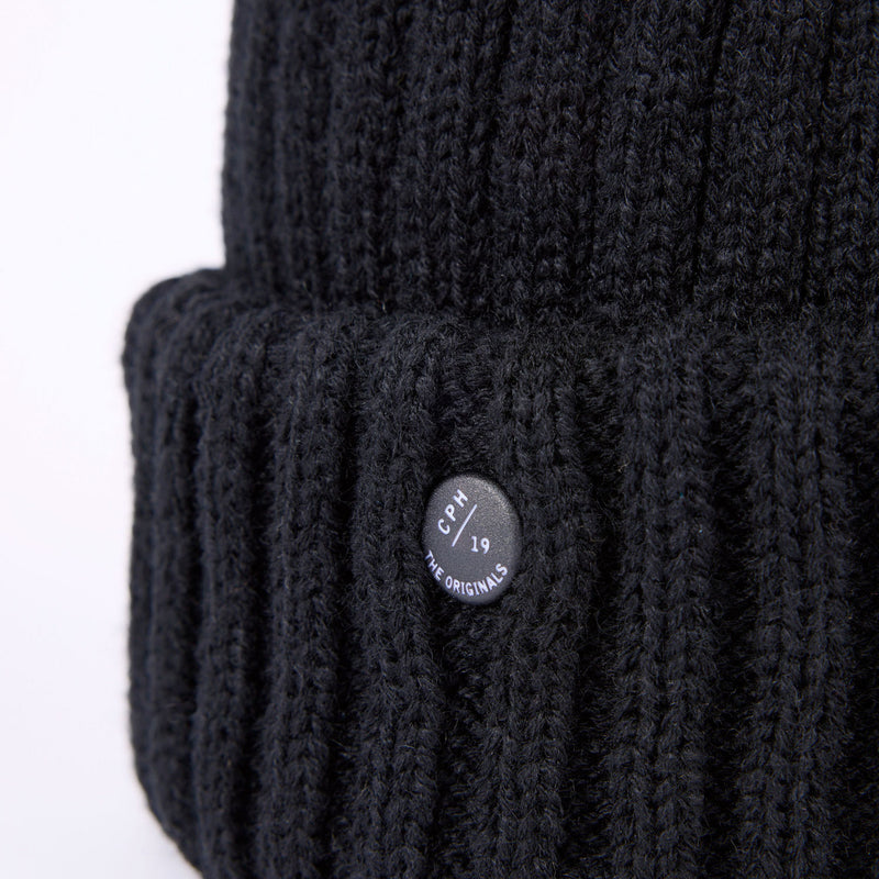 CUFF KNIT CAP / CORPILON / BLACK