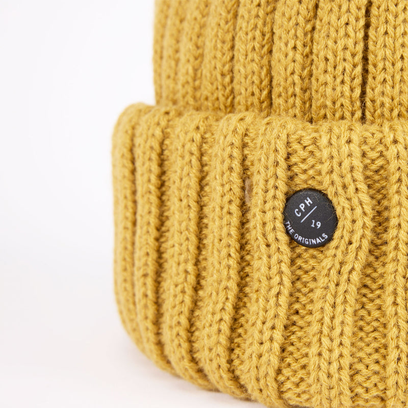 CUFF KNIT CAP / CORPILON / MUSTARD