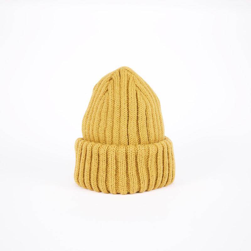 CUFF KNIT CAP / CORPILON / MUSTARD