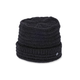CUFF KNIT CAP / LOOP YARN / BLACK