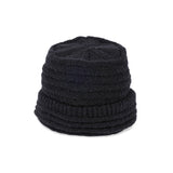 CUFF KNIT CAP / LOOP YARN / BLACK