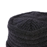 CUFF KNIT CAP / LOOP YARN / BLACK