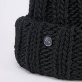 CUFF KNIT CAP / FAT WOOL / BLACK