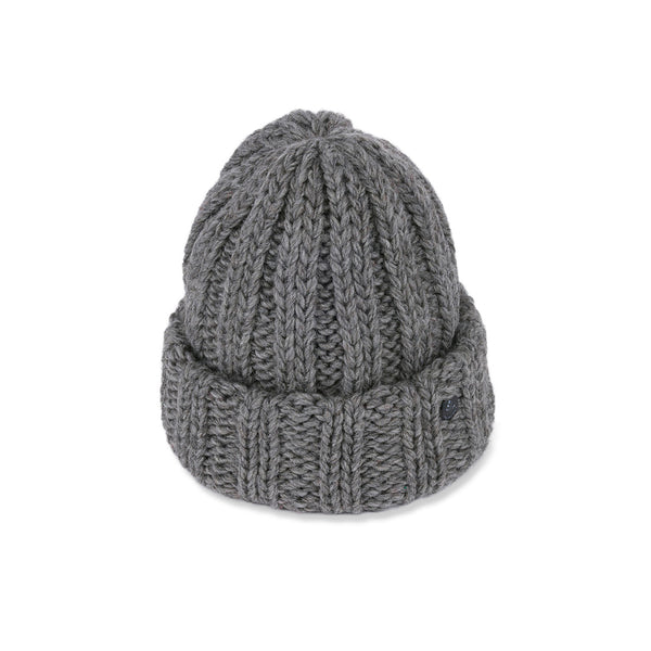 CUFF KNIT CAP / FAT WOOL / GRAY