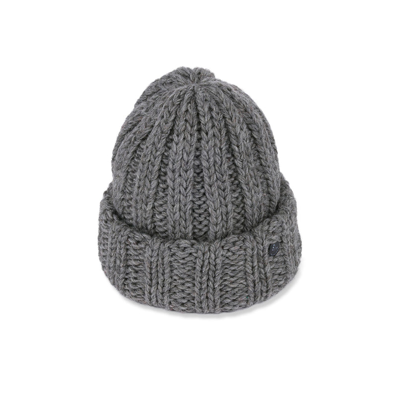CUFF KNIT CAP / FAT WOOL / GRAY