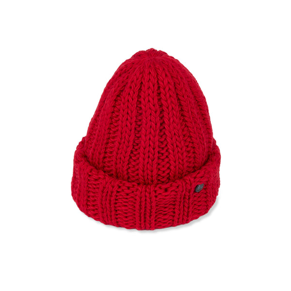 CUFF KNIT CAP / FAT WOOL / RED