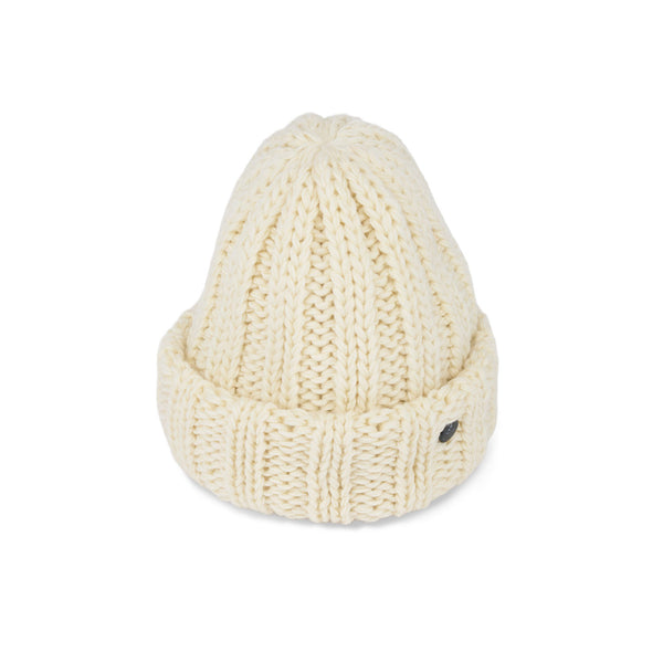 CUFF KNIT CAP / FAT WOOL / WHITE