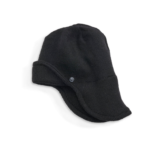 KNIT CAP / AVIATOR / BLACK