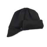 KNIT CAP / AVIATOR / BLACK