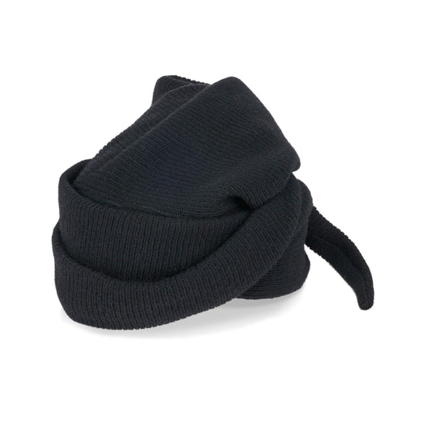 KNIT CAP / HEADWRAP / BLACK