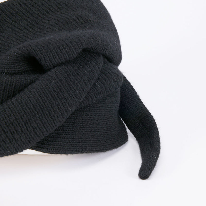 KNIT CAP / HEADWRAP / BLACK