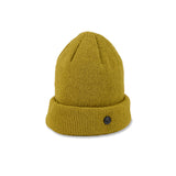 CUFF KNIT CAP / STRAW YARN / MUSTARD
