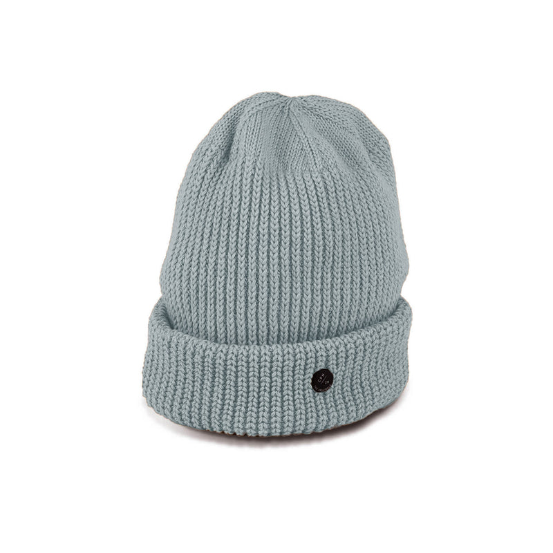 CUFF KNIT CAP / RIB KNIT / AQUA