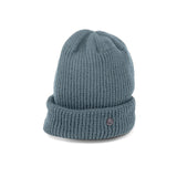 CUFF KNIT CAP / RIB KNIT / GRAY BLUE