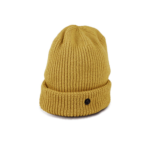 CUFF KNIT CAP / RIB KNIT / MUSTARD