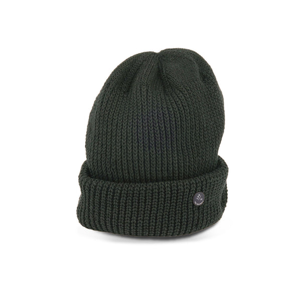 CUFF KNIT CAP / RIB KNIT / OLIVE