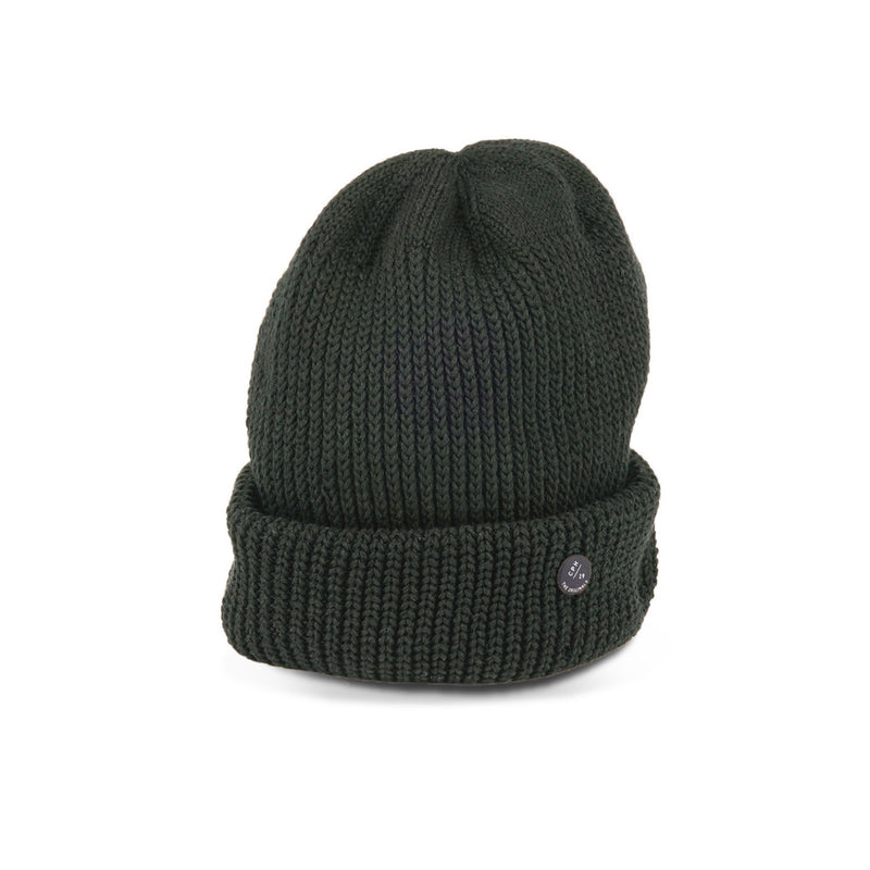 CUFF KNIT CAP / RIB KNIT / OLIVE