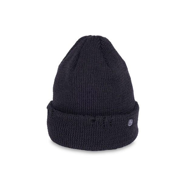 CUFF KNIT CAP / AC DAMAGE / BLACK