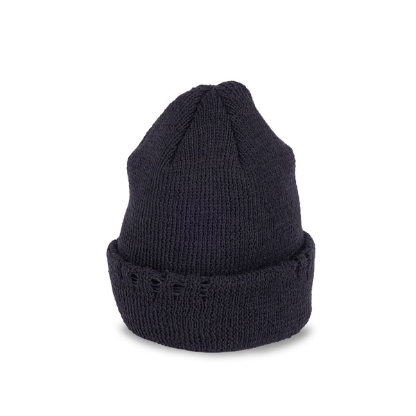 CUFF KNIT CAP / AC DAMAGE / BLACK