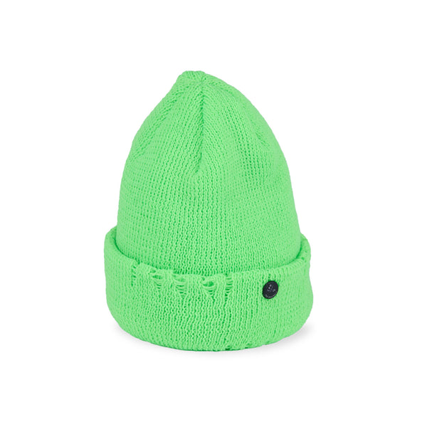 CUFF KNIT CAP / AC DAMAGE / GREEN