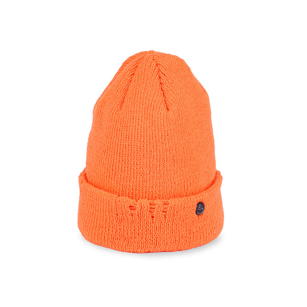 CUFF KNIT CAP / AC DAMAGE / ORANGE