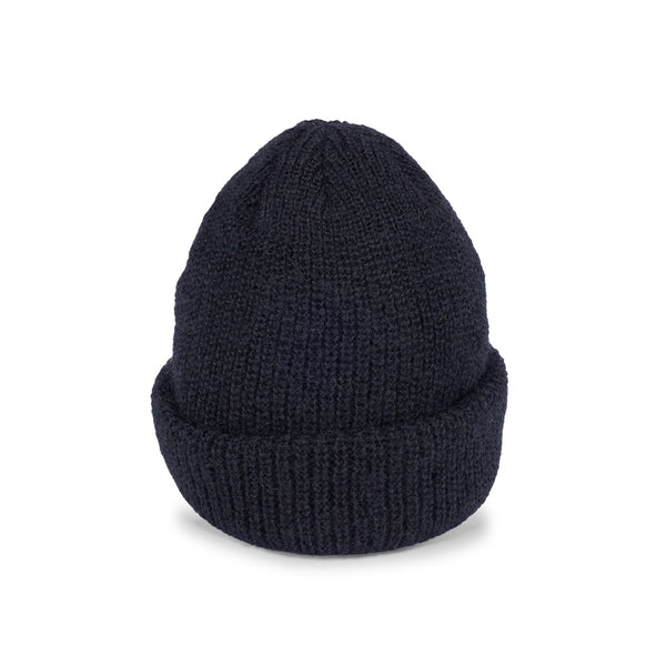 CUFF KNIT CAP / MOHAIR / BLACK