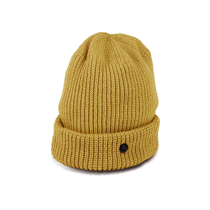 CUFF KNIT CAP / RIB KNIT / MUSTARD