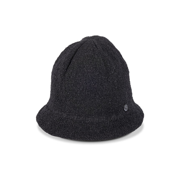 BARRIE バリー カシミヤ　リブニットキャップ 黒 未使用タグ付 コットンリブニットキャップ プラスBロゴ ブラック AC086BK