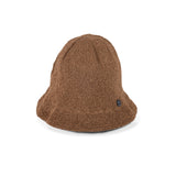 KNIT CAP / FLARED BRIM / BROWN