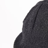 KNIT CAP / FLARED BRIM / BLACK