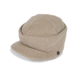 KNIT CAP / BRIMMED BEANIE / GRAYBEIGE