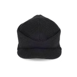 KNIT CAP / BRIMMED BEANIE / BLACK