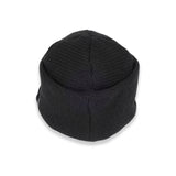 KNIT CAP / BRIMMED BEANIE / BLACK