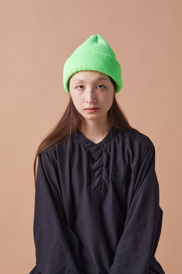 CUFF KNIT CAP / AC DAMAGE / GREEN