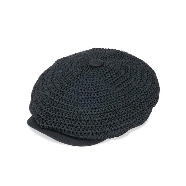 HAND KNITTING / CASQUETTE / BLACK