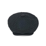 HAND KNITTING / CASQUETTE / BLACK