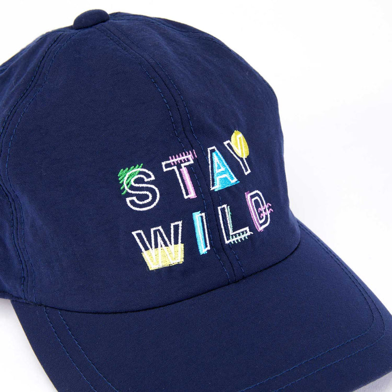 WHOPOP / 6 PANEL CAP / STAY WILD / NAVY