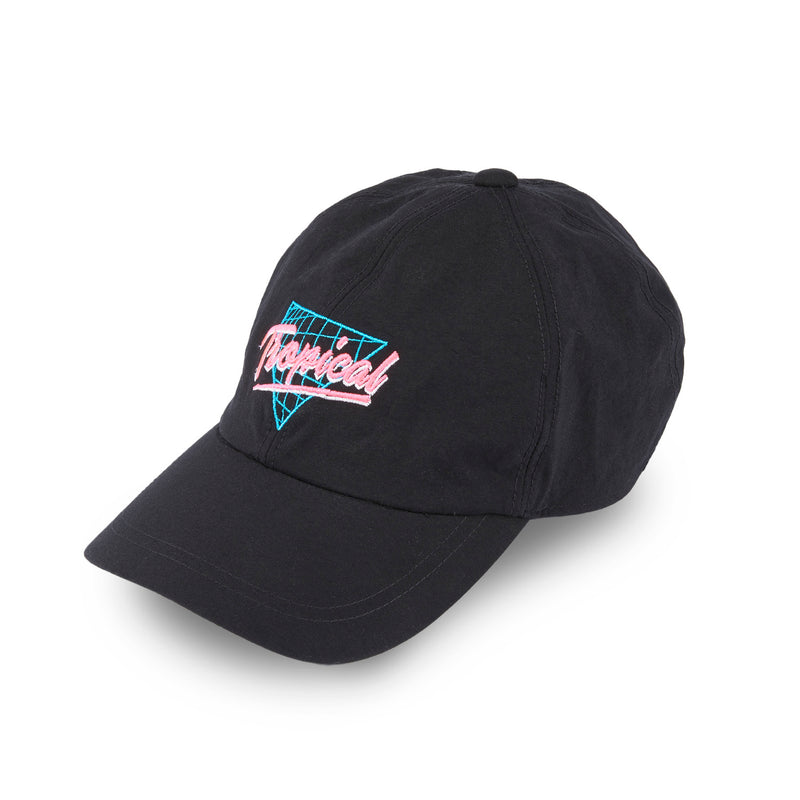 WHOPOP / 6 PANEL CAP / TROPICAL / BLACK