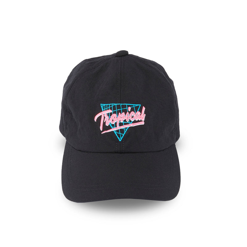 WHOPOP / 6 PANEL CAP / TROPICAL / BLACK