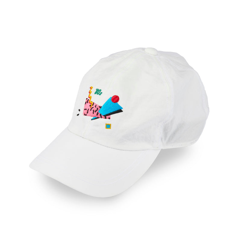 WHOPOP / 6 PANEL CAP / 80S / WHITE