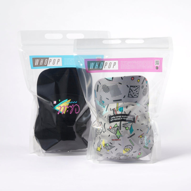 WHOPOP / 6 PANEL CAP / SURF / BLACK