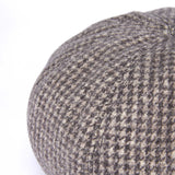 BERET / 8 PANEL WOOLLET / BROWN CHECK