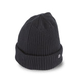 CUFF KNIT CAP / SEAMLESS RIB / BLACK