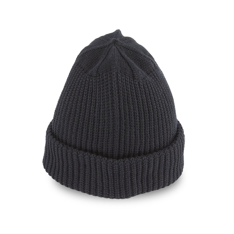 CUFF KNIT CAP / SEAMLESS RIB / BLACK